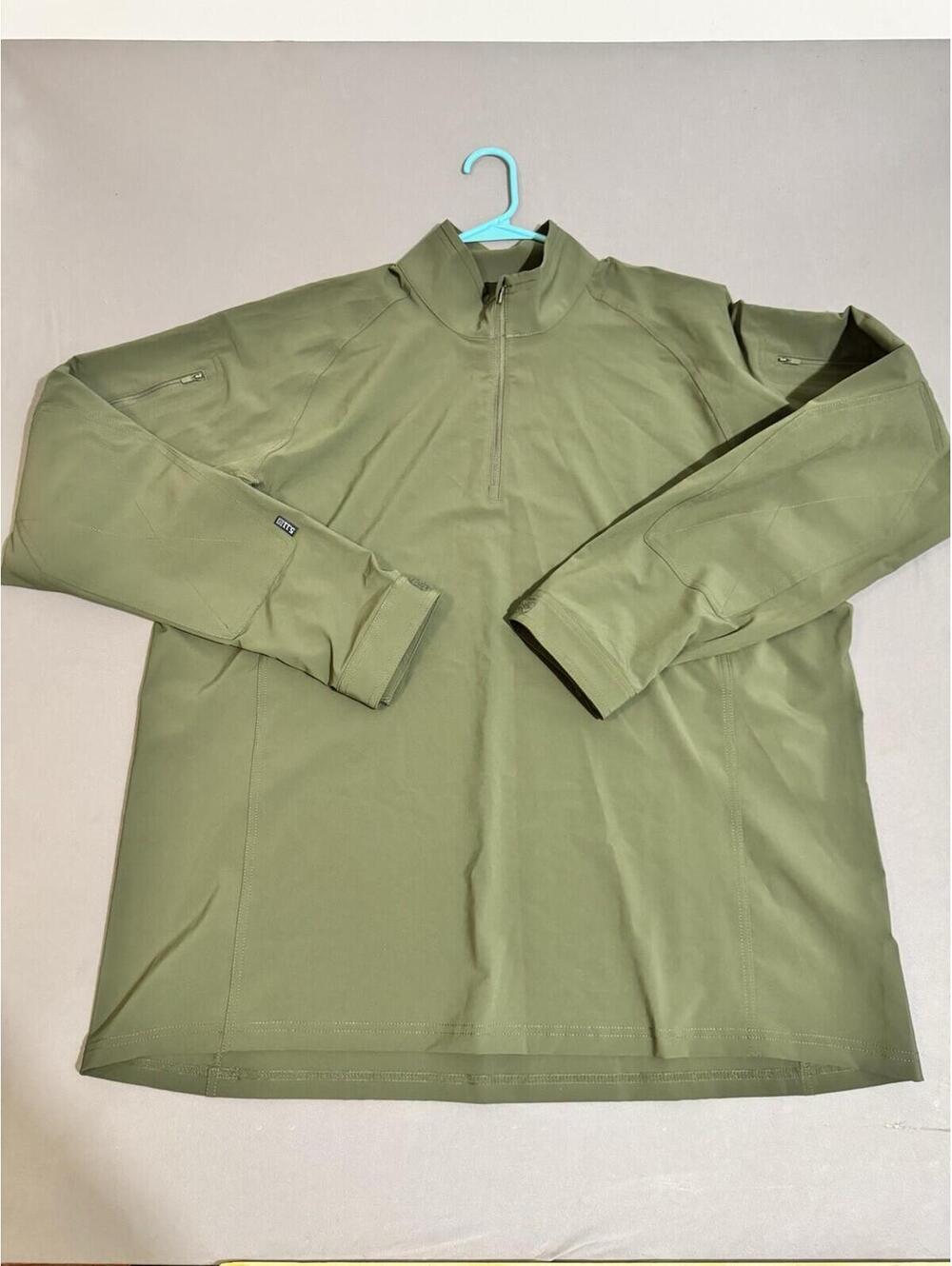 5.11 Tactical Rapid Ops Shirt Men's 2XL TDU Green 1/4 Zip Quick Drying 72199